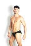 Santorini Black Swim Brief
