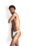 Santorini White Swim Thong