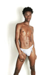 Santorini White Swim Thong